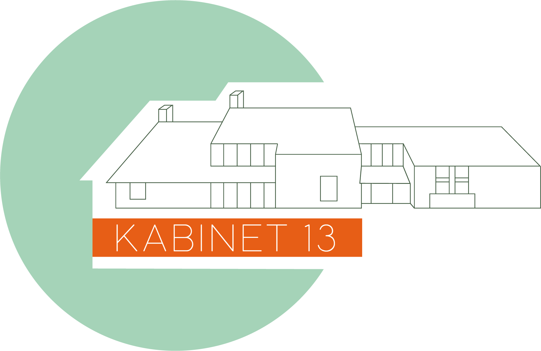 KABINET 13 - multidisciplinaire praktijk - baby osteopaat kinesist Zomergem - Lievegem - Logo